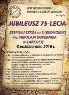 Jubileusz 75-lecia ZS nr 3 im. Mikołaja Kopernika w Łańcucie