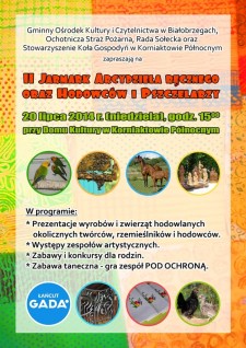 II Jarmark Arcydzieła Ręcznego oraz Hodowców i Pszczelarzy