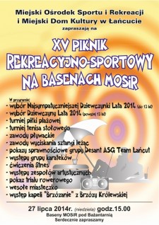 XV Piknik rekreacyjno-sportowy na basenach MOSiR