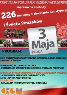 226 Rocznica Uchwalenia Konstytucji i Święto Strażaków