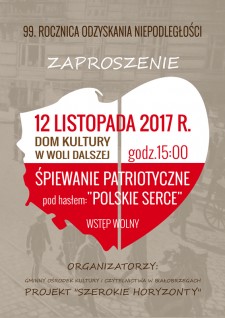 "POLSKIE SERCE" - śpiewanie patriotyczne