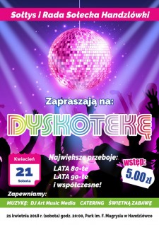 Dyskoteka w Handzlówce