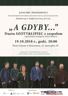 "A GDYBY..." - koncert premierowy Duetu SZOTT&LIPIEC z zespołem promującym debiutancki album