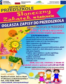 Dzień otwarty w nowym przedszkolu "Słoneczny Zakątek" w Łańcucie