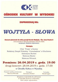 Koncert "Wojtyła-Słowa"