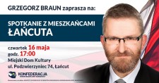 Grzegorz Braun w Łańcucie