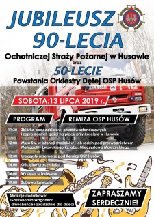 Jubileusz 90-lecia OSP i 50-lecie powstania orkiestry w Husowie