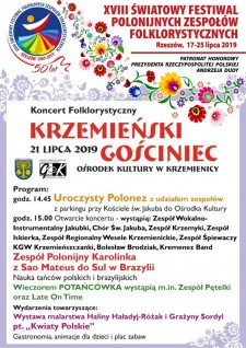 Koncert Folklorystyczny pt. "Krzemieński Gościniec"