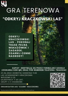 Gra terenowa "Odkryj kraczkowski las''