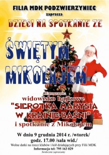 Spotkanie ze św. Mikołajem na Podzwierzyńcu