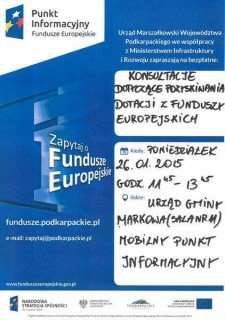 Konsultacje dot. pozyskiwania dotacji z funduszy europejskich