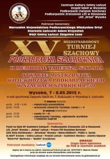 XV Międzynarodowy Turniej Szachowy "Podkarpacka Szachownica"