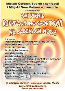 XVI Piknik Rekreacyjno-Sportowy na basenach MOSiR