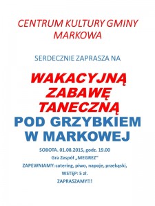 WAKACYJNA ZABAWA POD GRZYBKIEM