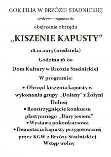 Obrzęd kiszenia kapusty