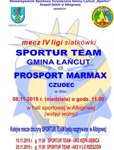 SPORTUR TEAM Gmina Łańcut - PROSPORT MARMAX Czudec