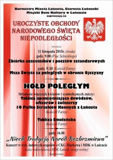 Uroczyste Obchody Narodowego Święta Niepodległości - Łańcut