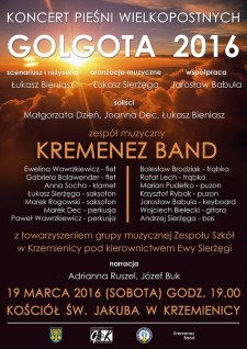 Koncert pieśni wielkopostnych - GOLGOTA 2016