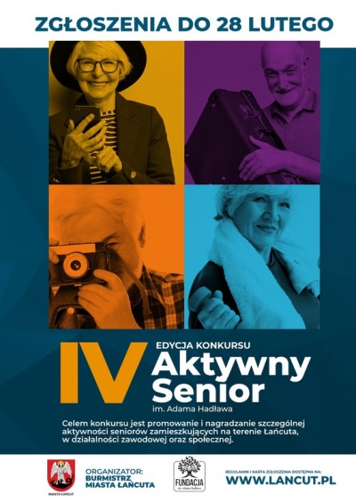 IV edycja konkursu "Aktywny Senior im. Adama Hadława"